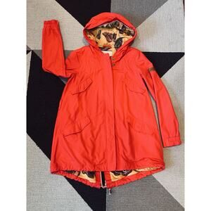 Anthropologie Daughters‎ of the Liberation Red Heritage Hooded / Lined Coat Sz S